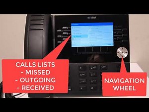 Mitel 6930 Handset - Call History