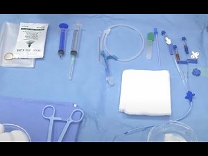 Scrub up and setting up a sterile trolley for CVC insertion