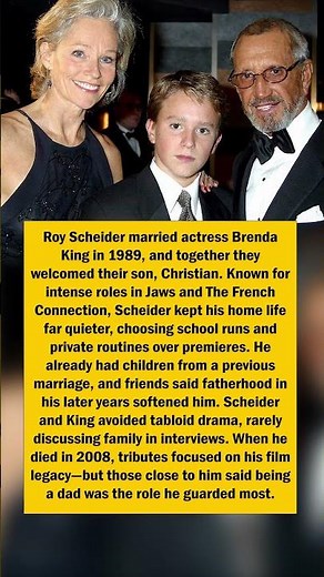 Roy Scheider’s Quiet Dad Life