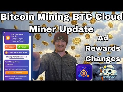 Bitcoin Cloud Mining BTC Cloud Miner Ad Rewards Update
