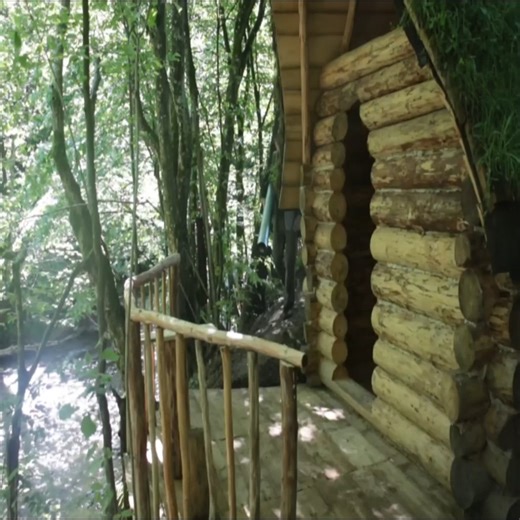 2.7M views · 70K reactions | Construction of a log house in the forest | Visual Semantics | Facebook