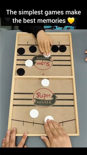 Science, Technology & Engineering | This video features the Fast Sling Puck, a thrilling tabletop game that combines speed, skill, and quick reflexes. Players use an elastic... | Instagram