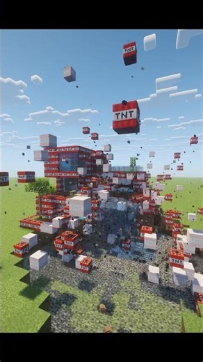 Exploding a tnt modern house