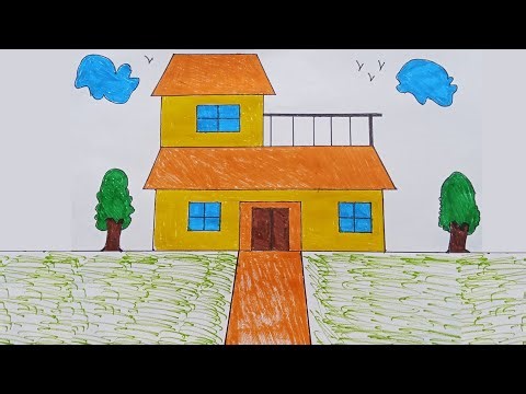 How to Draw a Simple House | Easy Drawing Tutorial for Beginners