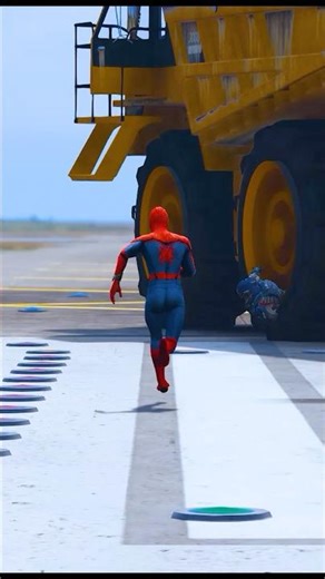 spiderman save captain America in GTA5 #shorts #viralvideo #spiderman #gta #...