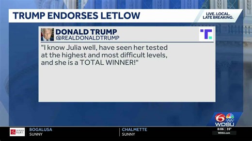President Donald Trump endorses Louisiana Congresswoman Julie Letlow for Senate