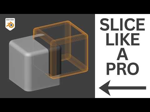 How does the SLICE operation work in Blender?
