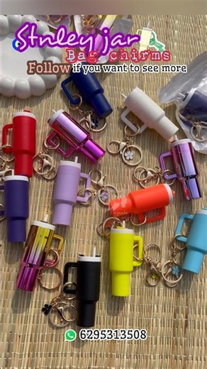Stanley jar key ring | bag chirms | viral Stanley chirms