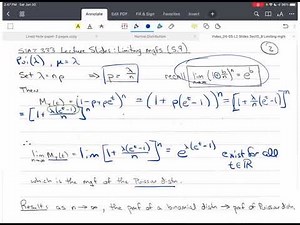 Math Stats L02a Part 1 Using moment generating functions (mgfs) to find limiting distributions