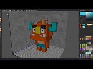 VoxEdit - Free 3D Voxel Art Animation Software - Timelapse Voxel Art Cartoon Character