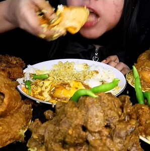 ASMR 6 PLATE RICE WITH 6 TYPES OF CURRY & KHEER🤤 ©Marzia ASMR | Eating Show 360