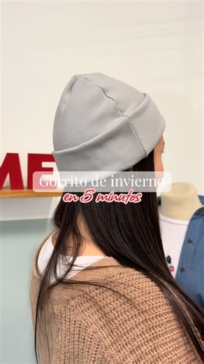 Gorrito de invierno en 5 minutos: Costura fácil
