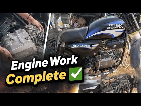 Engine Work Complete Hote Hi Double Power Aa Gayi Splendor Me 🚀 💯 || New Look In Next Video 🔜