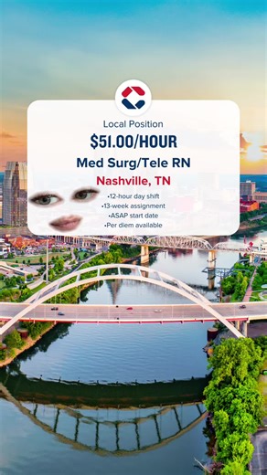 Turning the spotlight on these local job openings we have available 👀 #healthcareworker #rn #rrt #nashville