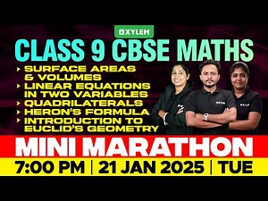 Class 9 CBSE Maths | Mini Marathon | Xylem Class 9 CBSE