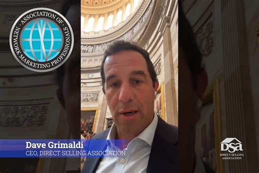 Direct Selling Association CEO Dave Grimaldi shares at ANMP 2025 Awards Gala (Aug. 16, 2025)