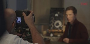 A Portrait of Benedict Cumberbatch as Alan Turing for the Cover of TIME Magazine