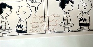 1955 Charles Schulz Signed "Peanuts" Strip