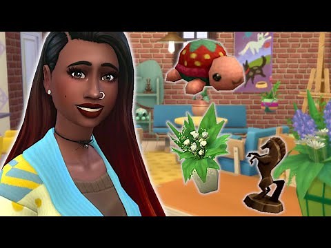 I furnished my sims home with just crafted items! // Sims 4 crafting challenge