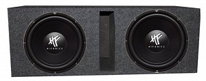 HIFONICS 12" 1600W Car Audio Subwoofer Speaker (2 Pack), & Ported Enclosure