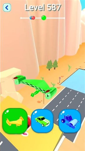 Shape-Shifting 2 GAMEPLAY Level No #587Walkthrough - New Update Car Racing #Shorts #ShapeShifting