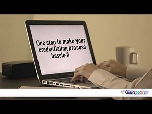 Cloud based credentialing software