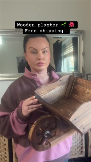 Stunning Wooden Planter for Spring Flowers