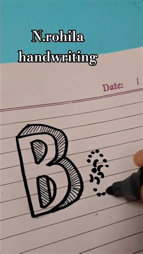 B,alphabet, stunning, bullet, journal, fonts,#youtubeshorts