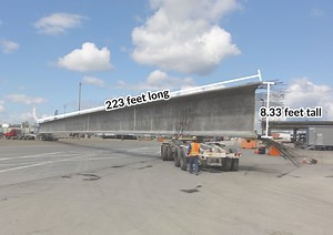 Longest girder in U.S. to be placed on interstate bridge