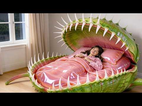 Which Crazy Bed Would You Choose? 👄🦋 | Ultimate Oddly Satisfying AI ASMR