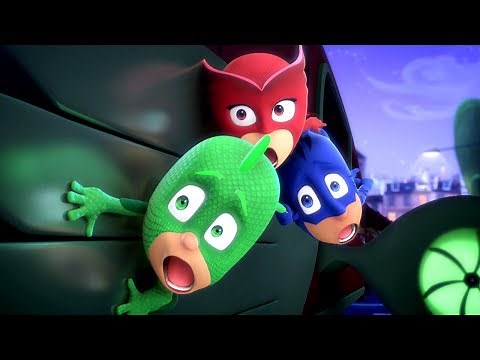‪睡衣小英雄 第1季 | 第1集 那都是火車的錯 貓頭鷹女 | PJ Masks Chinese | 动画片‬