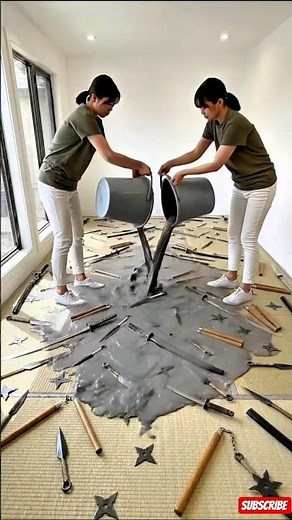 Japanese Ninja Bedroom Makeover with High-End Epoxy Floor! ⛩️💥