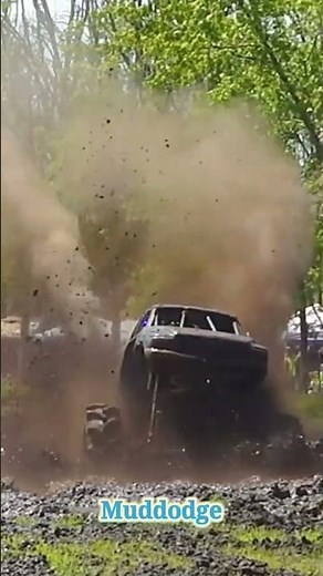Dodge Mega Truck Hits the Deepest Mud Hole at Perkins | #shorts