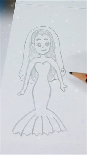 How To Draw a Beautiful Bride #drawing