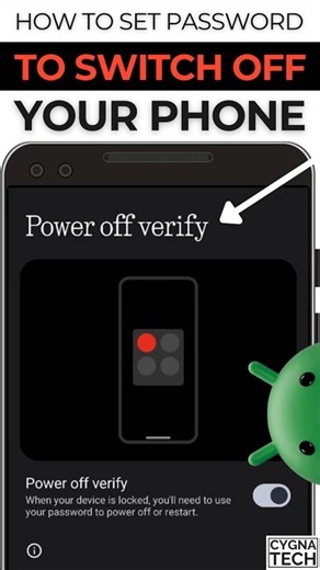 🔐 How to Set a Password to Turn Off Your Android Phone (Power Off Lock)