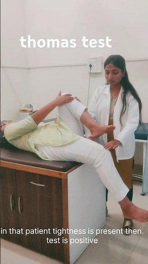 thomas test .tightness testing hip flexor tightness -iliopsoas muscle