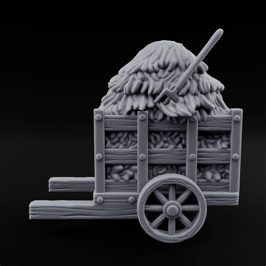 Pitch-Laden Hay Cart