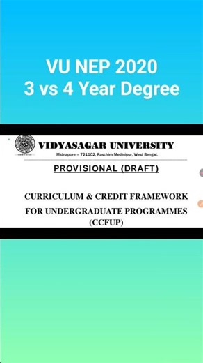 VU NEP 2020 Guide | 3 vs 4 Year Degree | Honours vs Research | 75% Rule Explained |