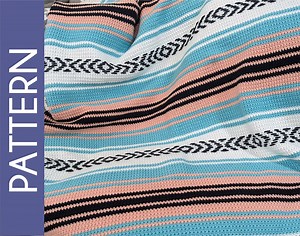 San Diego Mexican Blanket Crochet Pattern / Serape Afghan Blanket / Navajo Western Throw / Native American Indigenous Aztec /southwestern - Etsy