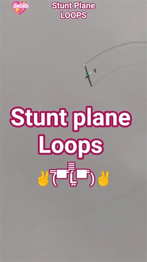Stunt Plane Looping Tricks In The Sky. #delab #aeroplanes #stuntperformer #stuntplane #coolvideo
