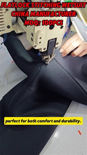 Wetsuit Production Process | Flatlock Stitching & Back Zipper Sewing