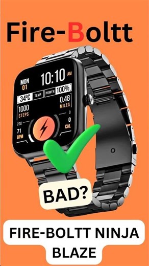 Fire-Boltt Ninja Blaze Smartwatch Real Review – Good or Bad? 🔥 #Fire-Boltt