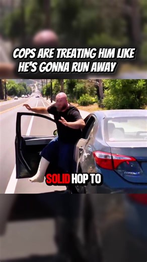 COPS ARE TREATING HIM LIKE HE'S GONNA RUN AWAY #Cops #copsoftiktok #copsontiktok #copstiktok #police