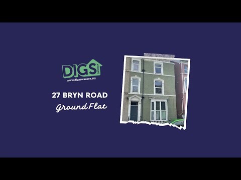 Ground Floor Flat, 27 Bryn Road, Swansea (2 bedroom property). Digs Swansea Student Accommodation
