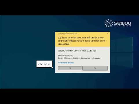 Instalador Sewoo TS100