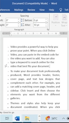 How to add line numbers to paragraphs in MS Word