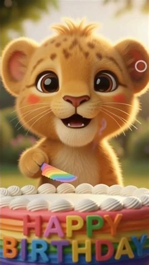 Happy Birthday song/lion happy birthday cake