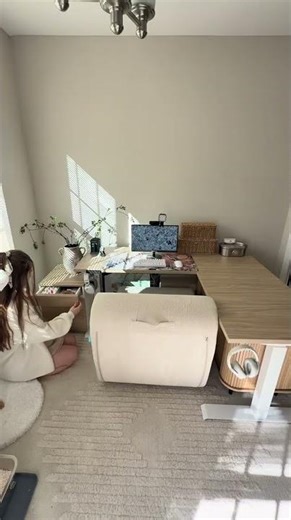 Minimalist cozy gaming setup