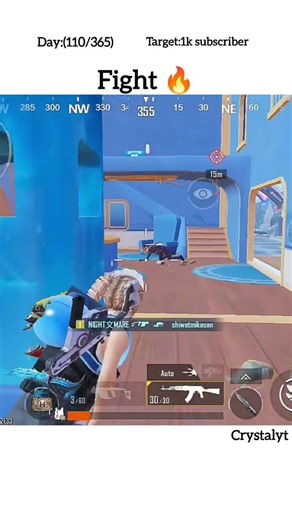 Day 110 of challenge 💀|| wait for @Crystalyt_1 || #bgmishorts #bgmi #youtubeshorts #shorts #youtube