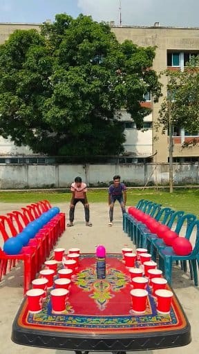 Bursting Balloons by Decorating Cups Challenge #reels #ballongames #viralgame #fun | LaughNplay